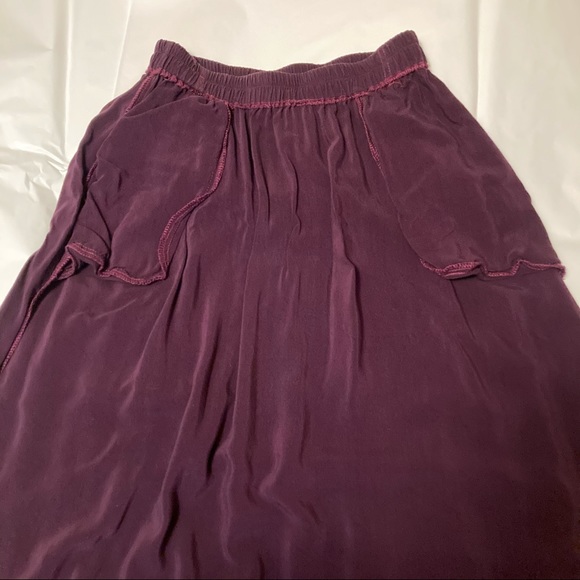 Carole Little Purple Rayon Skirt - Picture 9 of 11